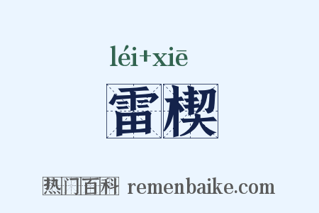 雷楔是什么意思的图片
